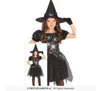 Silver Witch Costume Kids Halloween Witches Fancy Dress Oufti Age 3-12