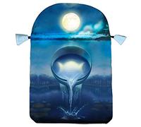 Silver Witchcraft Tarot Bag: Printed Satin