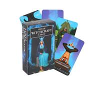 Silver Witchcraft Tarot Oracle Card Deck, 78 Cards, Fate Divination and Prophecy, Family Party Game