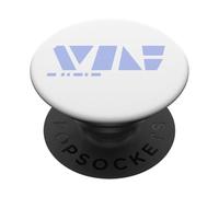 Silver Wolf techno hacker minimalist design PopSockets Adhesive PopGrip