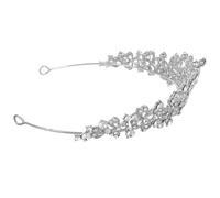 Silver Women’s Tiara Zinc Alloy Bridal Crown for Bride
