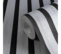 Silver Wood Slat Panel Effect Wallpaper Textured Paste The Wall Vinyl Metallic Modern Contemporary