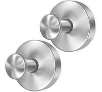 Silver Wreath Hangers for Front Door, 22 LB Large Suction Cup Wreath Hooks for Halloween Fall Christmas Decorations, Removable and Reusable Wreath Holders for Welcome Sign Window Glass Indoor Outdoor