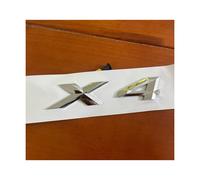 (Silver, X4) Car Letter Number Rear Trunk Boot Badge Emblem X1 X2 X3 X4 X5 X6 X7