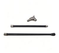 Silver Zebra Hiking Cane, Creative Stylish Metal Gentleman Cool Scepter, Equipped With Premium Rubber Tip, Suitable for Daily Use and Collection