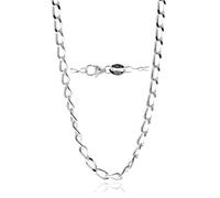 SilverAmber Jewellery UK - Made in Italy - 925 Sterling Silver Delicate 2 MM Long Curb Chain 18 inches long with an anti-tarnish coating - GCH02118