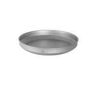 SILVERANT Titanium Camping Plates, Outdoor Dishware with Folding Handle Portable Cookware for Picnic Hiking Backpacking Bushcraft (900ml)