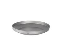 SILVERANT Titanium Camping Plates, Outdoor Dishware with Folding Handle Portable Cookware for Picnic Hiking Backpacking Bushcraft (1200ml)