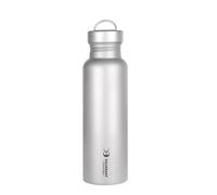 SILVERANT Titanium Sport Water Bottle, Ultralight Camping Drinking Bottle Hydration Drinkware for Outdoor Hiking Bushctrft(800ml-Round)