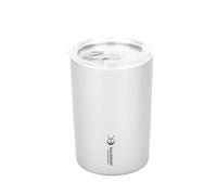 SILVERANT Titanium Ultralight 400ml/14 fl oz Double Wall Coffee Cup with Titanium Straw & Drawstring Case