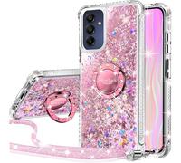 Silverback for Samsung galaxy A16 Case,Glitter Case with Stand. Pink