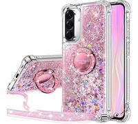Silverback Glitter Liquid Case for Samsung Galaxy A57 with Stand. Pink