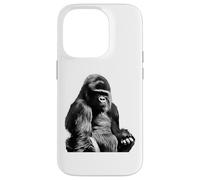 Silverback Gorilla Silver Back Primate Ape Case for iPhone 14 Pro