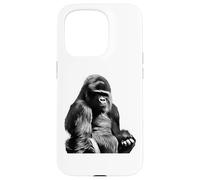 Silverback Gorilla Silver Back Primate Ape Case for iPhone 15 Pro