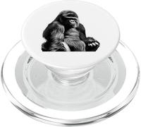 Silverback Gorilla Silver Back Primate Ape PopSockets PopGrip for MagSafe