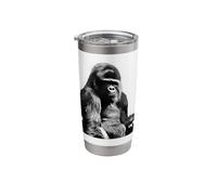 Silverback Gorilla Silver Back Primate Ape Stainless Steel Insulated Tumbler
