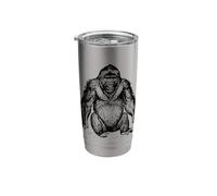 Silverback Gorilla Silver Back Primate Ape Stainless Steel Insulated Tumbler