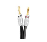 Silverback Speaker Wire by Sewell, 12 AWG, with Silverback Banana Plugs, OFC, 259 Strand Count, 3 ft
