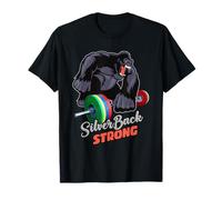 Silverback Strong - Gorilla - Gym Work Out T-Shirt