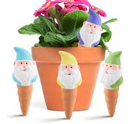 SilverChry 4-Piece Reusable Clay Tips Watering, Clay Cone Watering, Good Water Penetration, Plant Watering Automatic for Flowers, Potted Plants and Garden Plants