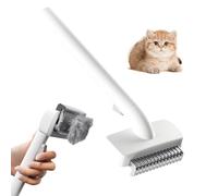 SilverChry Undercoat Comb for Dogs and Cats, Gently Removes Undercoat, Nourishes the Top Hair, with Self-Cleaning Button, Massage Grooming Brush for Cats and Dogs, Ideal for Changing Fur