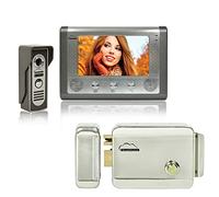 Silvercloud House 715 Video Door Phone Intercom Kit with 7 Inch LCD Screen and YALA Electromagnetic Silvercloud YR300