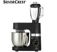Silvercrest 900W 5L Stand Mixer With 1L Glass Jug Blender - LED Display - Black