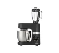 Salter Retro Cream Stand Mixer - 5L Electric Food Kitchen Mixer, Stainless Steel Removable Mixing Bowl, Accessories Included, Dough Hook, Wire Whisk, Beater, 8 Speed Settings & Pulse Function, 1300W