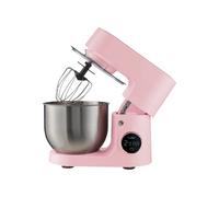 Salter Retro Cream Stand Mixer - 5L Electric Food Kitchen Mixer, Stainless Steel Removable Mixing Bowl, Accessories Included, Dough Hook, Wire Whisk, Beater, 8 Speed Settings & Pulse Function, 1300W