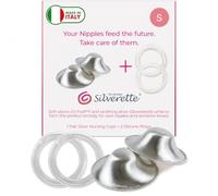 Silverette Nursing Cups, Postpartum Essentials, Real Silverette, S O-Feel | Soft Silicone, Comfort Fit, Reduces Friction, Compatible with Silverette Cups, 2 Rings, Breastfeeding, Newborn, Made in Italy