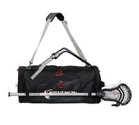 Silverfin Lacrosse Bag IMPROVED! |2 Stick Holders & Pockets for All of Your Lacrosse Equipment |Use as a Backpack or Duffel Bag| Lacrosse Gear Bag for Boys, Youth, Men With Adjustable Shoulder Straps