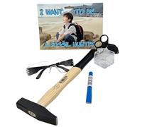 SilverGeo I want to be a Fossil Hunter - Children's Fossil Hunting Kit with full Geological Tools