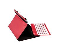 silverht Universal Grip Case + Keyboard (9" - 10.1") - Red