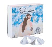 Silverina Pack of 2 Silver Nipple Shields for Breastfeeding, Suitable for Protecting Nipples, Nursing Cups Nickel Free Nursing Cones, Solid 925 Silver, All Breast Types, Made in Turkiye, Standard