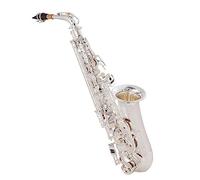 Silvering Alto Saxophone E-Flat Alto Sax Musical Instrument With Mouthpiece Reed Neck Saxophone for Student