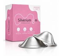 Silveriumom Healthy first touch Silver Nursing Cups - 100% Pure Silver, Handmade, Universal Size - Nipple Protection for Newborn Breastfeeding