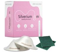 Silveriumom Healthy first touch Silver Nursing Cups - 100% Pure Silver, Handmade, Universal Size - Nipple Protection for Newborn Breastfeeding