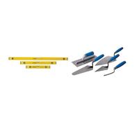 Silverline 119688 Builders Level Set 3pce 400, 600 and 1000 mm & 395016 So ft-Grip Trade Trowel Set 5pce 5pce