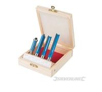 Silverline Kitchen Router Bit Set 4pce 12 & 8mm - 250589 - router set kitchen bit silverline 4pce 12 8mm 250589