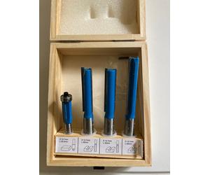 Silverline 12 & 8mm Kitchen Router Bit Set 4pce