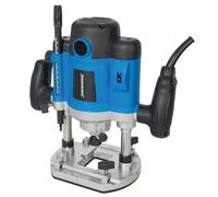 Silverline 2050w Plunge Router 1/2" 2050w - Silverstorm 12 124799 - 2050w plunge router silverstorm silverline 12 124799