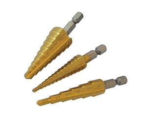 Silverline 151206 Titanium-Coated HSS Step Drill Set 3pce 3pce