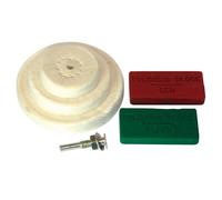 Silverline 153203 Polishing Kit 6pce 50, 75, 100 mm