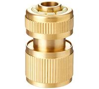 Silverline 196506 Quick Connector Auto Stop Brass 1/2" Female, Gold