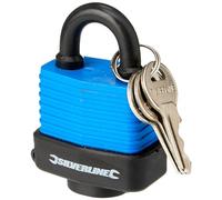 Silverline 196551 Weather-Resistant Padlock 48 mm, Blue