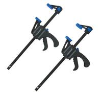 Silverline Mini Clamps - 2 Piece, 150mm Quick-Release Spring Clamps for Woodworking & Crafts (250115)