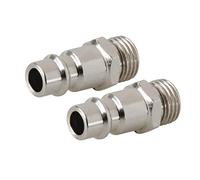 Silverline 237618 Euro Bayonet Coupler 1/4” BSP Male Thread 2pk 1/4" BSP