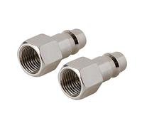 Silverline 238283 Euro Air Line Bayonet Female Thread Coupler 2pk 1/4" BSP