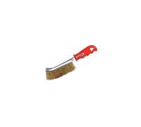 Silverline 240mm Plastic Handle Brass Wire Brush