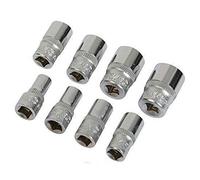 Silverline 244975 Socket Set 1/4" Drive Metric 6pt 8pce 5 - 13 mm